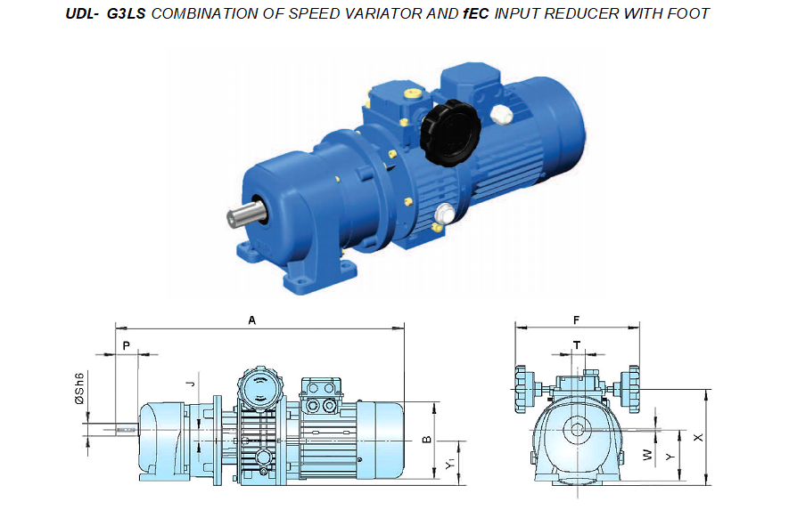 Cấu tạo motor giảm tốc UDL-G3LS