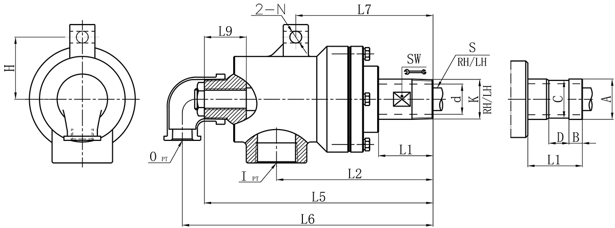 Khớp nối xoay hơi nóng TXSG 